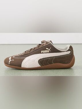 Puma Speedcat Wine Club Suede sneakers in brown and pink